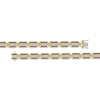 Thumbnail Image 2 of Men's Brown & White Diamond Link Bracelet 2-1/2 ct tw 10K Yellow Gold 8.5"