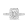 Thumbnail Image 2 of Lab-Created Diamonds by KAY Emerald-Cut Halo Engagement Ring 1-1/2 ct tw 14K White Gold