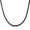 Thumbnail Image 2 of Foxtail Chain Necklace & Bracelet Set 6mm Black Ion-Plated Stainless Steel