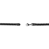 Thumbnail Image 5 of Foxtail Chain Necklace & Bracelet Set 6mm Black Ion-Plated Stainless Steel