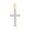 Thumbnail Image 2 of Multi-Diamond Cross Charm 2 ct tw 10K Yellow Gold