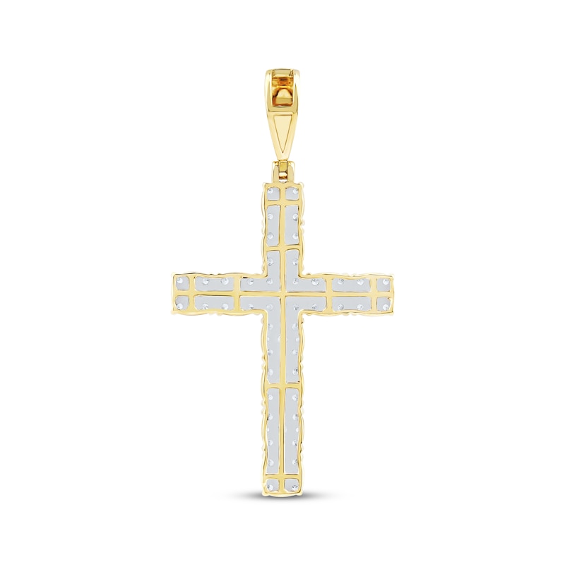 Main Image 3 of Multi-Diamond Cross Charm 2 ct tw 10K Yellow Gold