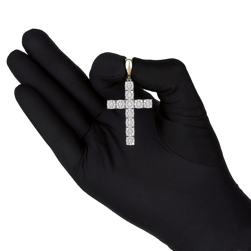 Main Image 4 of Multi-Diamond Cross Charm 2 ct tw 10K Yellow Gold