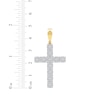 Thumbnail Image 5 of Multi-Diamond Cross Charm 2 ct tw 10K Yellow Gold