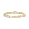 Thumbnail Image 0 of Lab-Grown Diamonds by KAY S-Link Bracelet 3 ct tw 10K Yellow Gold 7"