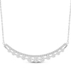 Thumbnail Image 1 of Diamond Two-Row Smile Necklace 1 ct tw 14K White Gold 18&quot;