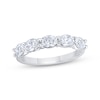 Thumbnail Image 1 of Now + Forever Lab-Grown Diamonds Oval-Cut Five-Stone Anniversary Ring 1-1/4 ct tw 14K White Gold