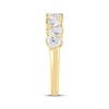 Thumbnail Image 2 of Now + Forever Lab-Grown Diamonds Pear-Shaped Alternating Anniversary Ring 1-5/8 ct tw 14K Yellow Gold