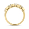 Thumbnail Image 3 of Now + Forever Lab-Grown Diamonds Pear-Shaped Alternating Anniversary Ring 1-5/8 ct tw 14K Yellow Gold