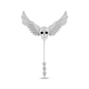 Thumbnail Image 1 of Men's Diamond Skull with Wings Brooch 1 ct tw Sterling Silver