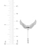 Thumbnail Image 3 of Men's Diamond Skull with Wings Brooch 1 ct tw Sterling Silver