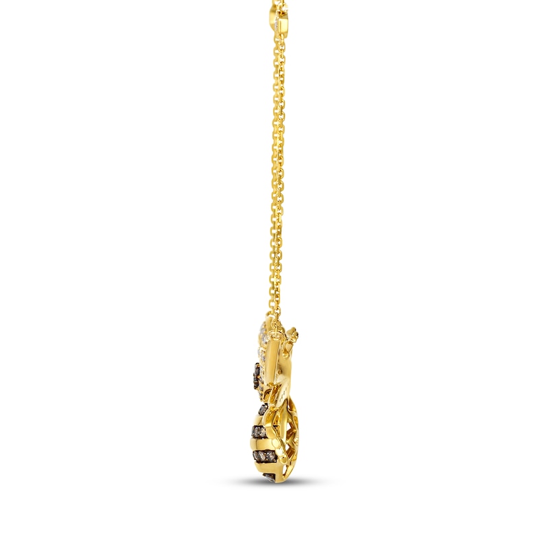 Main Image 2 of Le Vian Vault Diamond Bee Necklace 1 ct tw 14K Honey Gold 18&quot;