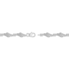 Thumbnail Image 3 of Diamond & Milgrain Link Bracelet 1/10 ct tw Sterling Silver 7.25&quot;