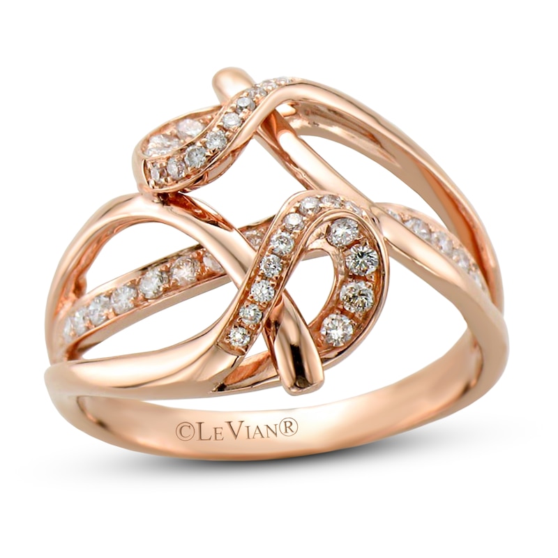 Le Vian Diamond Ring 1/3 ct tw 14K Strawberry Gold - Size 7