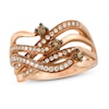 Thumbnail Image 1 of Le Vian Chocolatier Diamond Ring 3/8 ct tw 14K Strawberry Gold - Size 7