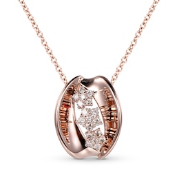 Le Vian Creme Brulee Diamond Necklace 3/8 ct tw 14K Strawberry Gold 20&quot;