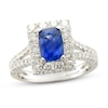 Thumbnail Image 1 of Le Vian Couture Sapphire Ring 1-1/6 ct tw Diamonds 18K Vanilla Gold - Size 7