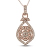 Thumbnail Image 1 of Le Vian Creme Brulee Necklace 7/8 ct tw Diamond 14K Strawberry Gold 18&quot;