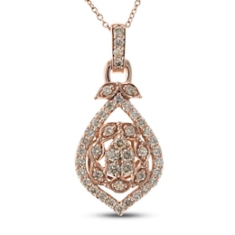 Le Vian Creme Brulee Necklace 7/8 ct tw Diamond 14K Strawberry Gold 18&quot;