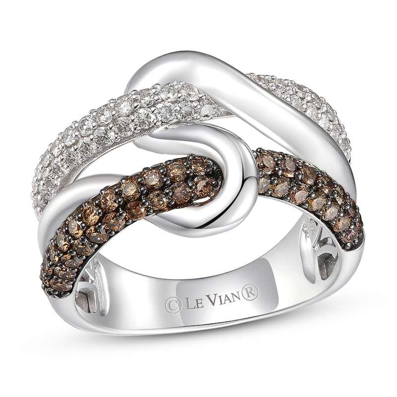 Main Image 1 of Le Vian Creme Brulee Ring 1-1/3 ct tw Diamonds 14K Vanilla Gold - Size 7