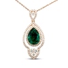 Thumbnail Image 1 of Le Vian Couture Emerald Necklace 5/8 ct tw Diamonds 18K Strawberry Gold 18&quot;