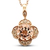 Thumbnail Image 0 of Le Vian Morganite Necklace 1/6 ct tw Diamonds 14K Strawberry Gold 20"