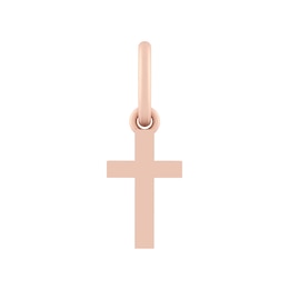 Sterling Silver or 10K Gold Cross Charm
