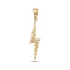 Thumbnail Image 1 of Men's Diamond-Cut Lightning Bolt Charm 10K Yellow Gold