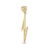 Thumbnail Image 2 of Men's Diamond-Cut Lightning Bolt Charm 10K Yellow Gold