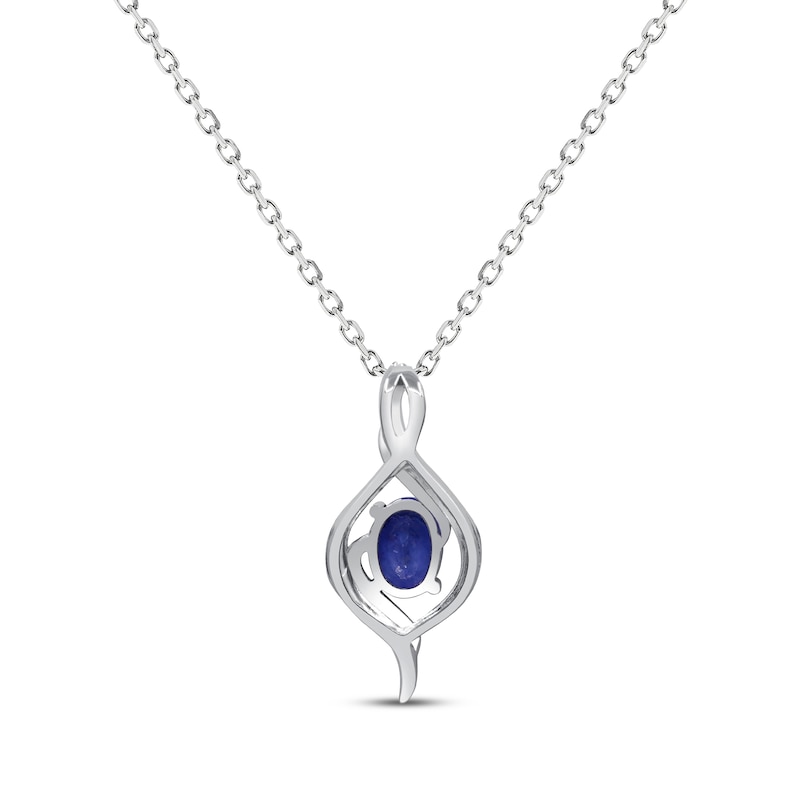 Oval Swirl Locket Necklace Sterling Silver 18