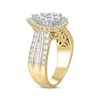 Thumbnail Image 2 of Multi-Diamond Center Pear Frame Engagement Ring 1-1/2 ct tw 14K Yellow Gold