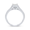 Thumbnail Image 3 of Princess-Cut Quad Diamond Promise Ring 1/4 ct tw 10K White Gold