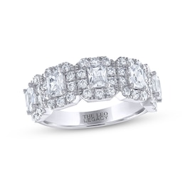 THE LEO Legacy Lab-Grown Diamond Emerald-Cut Anniversary Band 2 ct tw 14K White Gold