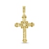 Thumbnail Image 4 of Men's Black Diamond Fancy Cross Charm 1/2 ct tw 10K Yellow Gold