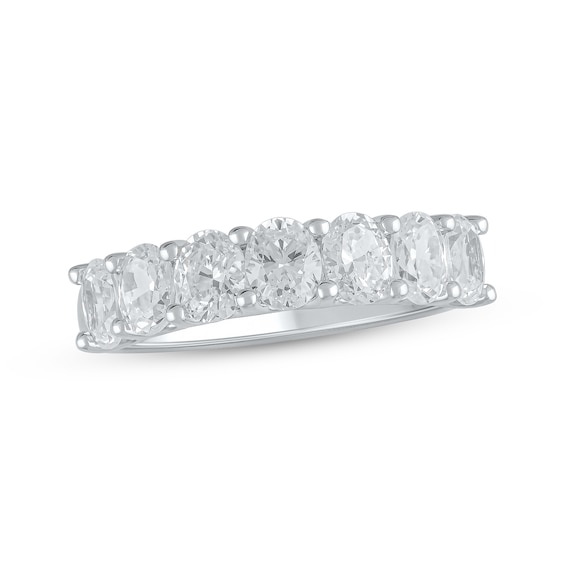 Lab-Created Diamonds by KAY Oval-Cut Anniversary Ring 2 ct tw 14K White Gold