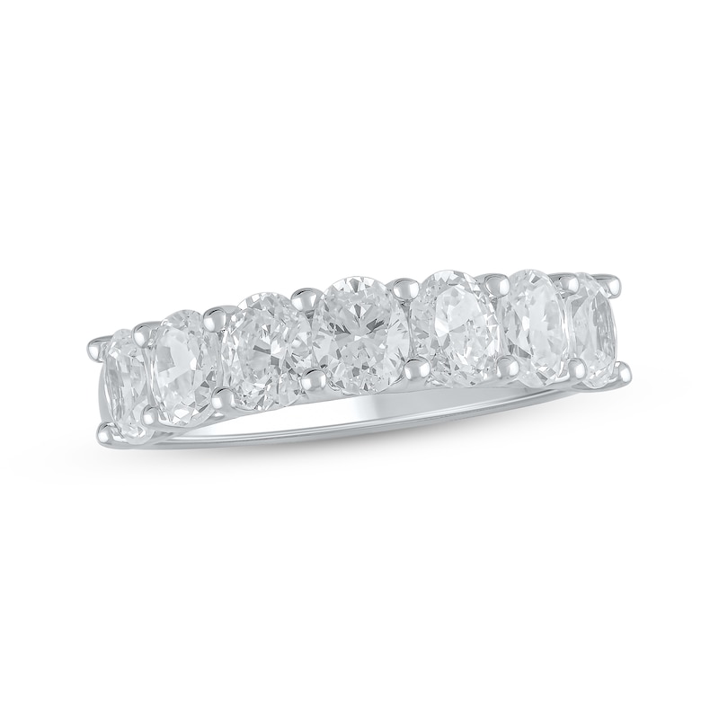 Lab-Grown Diamonds by KAY Oval-Cut Anniversary Ring 2 ct tw 14K White Gold