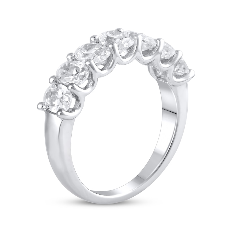 Lab-Grown Diamonds by KAY Oval-Cut Anniversary Ring 2 ct tw 14K White Gold