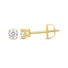 Thumbnail Image 0 of Certified Round-Cut Diamond Solitaire Stud Earrings 1/4 ct tw 14K Yellow Gold (I/I1)