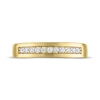 Thumbnail Image 3 of Men's THE LEO Diamond Wedding Band 1/4 ct tw 14K Yellow Gold