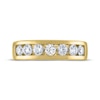 Thumbnail Image 3 of Men's THE LEO Legacy Lab-Grown Diamond Seven-Stone Wedding Band 1-1/2 ct tw 14K Yellow Gold