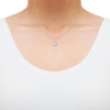 Thumbnail Image 2 of Lab-Grown diamonds by KAY Multi-Stone Necklace 3/4 ct tw 10K White Gold 18&quot;