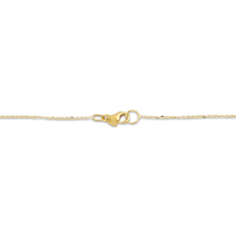 Main Image 3 of Hollow Tube Twist Heart Necklace 14K Yellow Gold 18&quot;