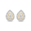 Thumbnail Image 1 of Threads of Love Lab-Created Diamond Stud Earrings 1-1/2 ct tw 14K Two-Tone Gold