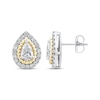 Thumbnail Image 2 of Threads of Love Lab-Created Diamond Stud Earrings 1-1/2 ct tw 14K Two-Tone Gold