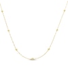 Thumbnail Image 1 of Bead Station Necklace 10K Yellow Gold 18&quot;