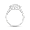 Thumbnail Image 2 of Lab-Grown Diamonds by KAY Emerald-Cut Three-Stone Engagement Ring 2 ct tw 14K White Gold