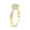 Thumbnail Image 2 of Lab-Grown Diamonds by KAY Round-Cut Halo Engagement Ring 1-1/2 ct tw 14K Yellow Gold