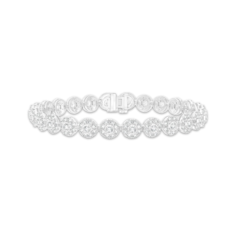 Lab-Grown Diamonds by KAY Link Bracelet 5 ct tw 10K White Gold 7"