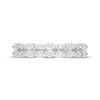 Thumbnail Image 3 of Neil Lane Artistry Marquise & Round-Cut Lab-Grown Diamond Two-Row Anniversary Ring 1 ct tw 14K White Gold