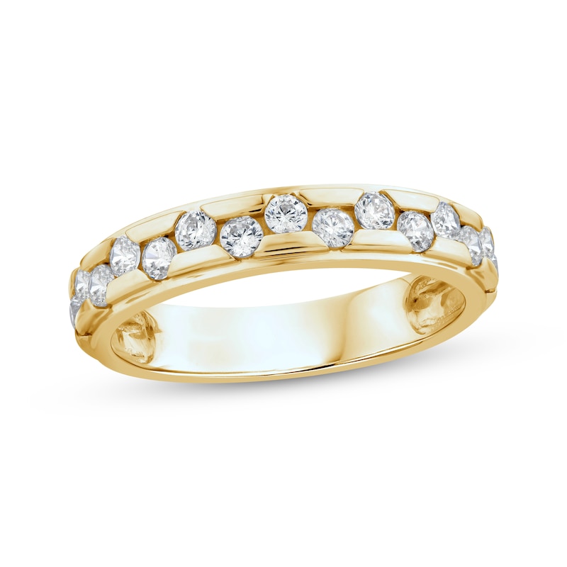 Main Image 1 of Lab-Grown Diamonds by KAY Anniversary Ring 5/8 ct tw 14K Yellow Gold